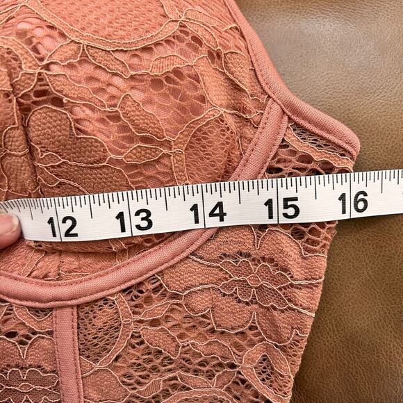 Super Sexy Lace Corset with Boning Mini Dress Bandage Medium Vamp Vixen Siren - Picture 8 of 10